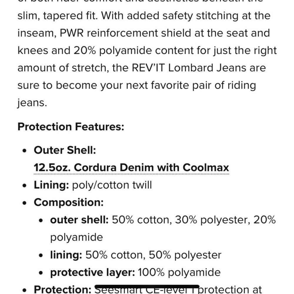 REV’IT! Riding jeans! In great condition! - Picture 6 of 6